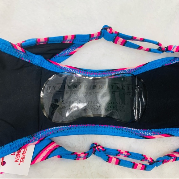 SOLID & STRIPED The LuLu Blue Pink Stripe Bikini Swim Bottom Size XS NWT - Picture 7 of 12